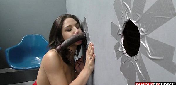  Abella Danger Gets The Biggest Glory Hole Cock